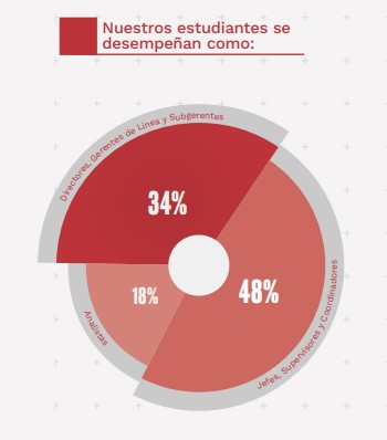 Cargos de los alumnos de la maestría en Dirección de Marketing y gestión comercial de la Pacífico